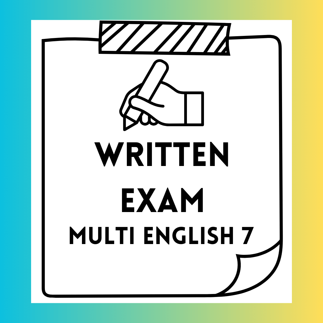 Multi 7 - 1st Term 2nd Written Exam